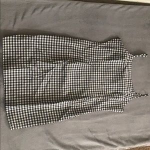 Gingham Spaghetti Strap Dress